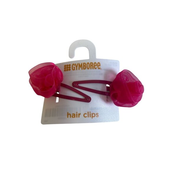 Gymboree Organza Clip (2) Pack Berry - Picture 2 of 2